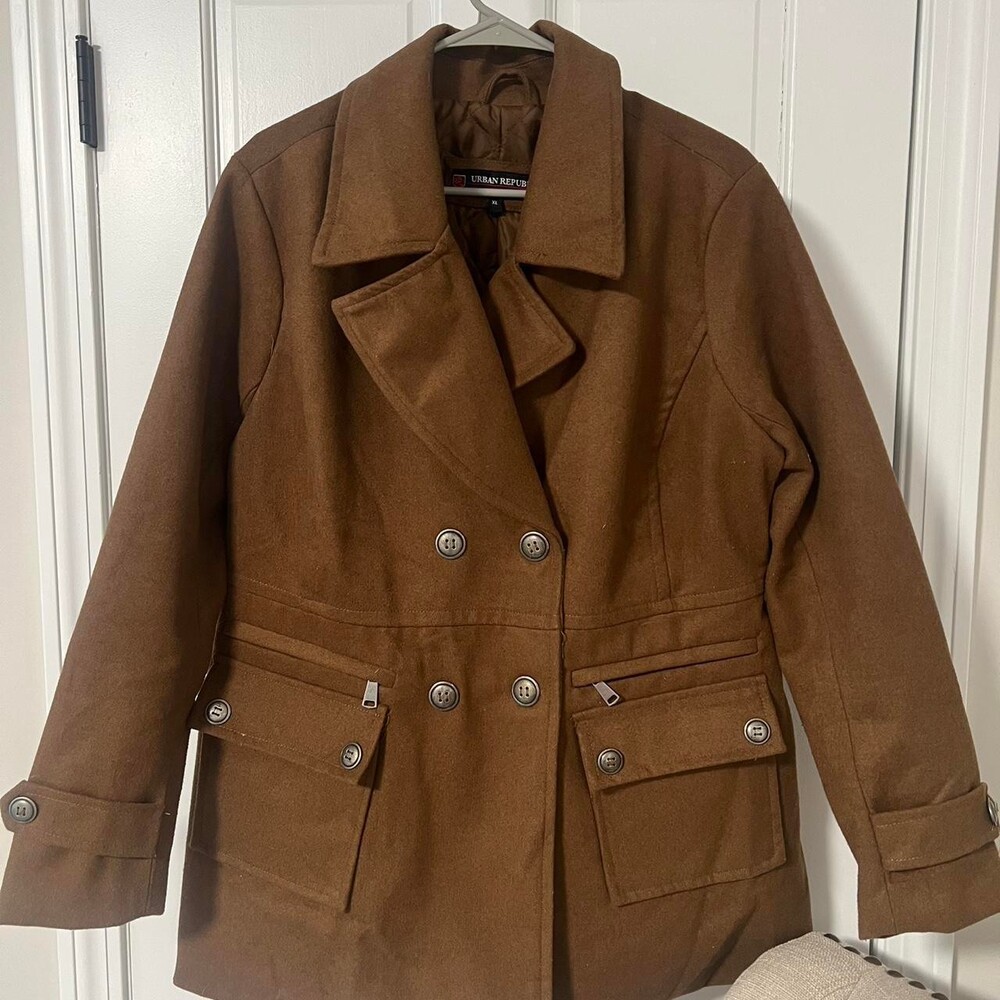Urban Republic Women's Brown and Tan Coat